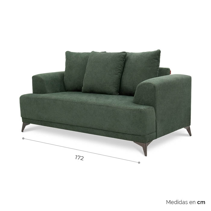 Love Tela Verde Bria | Love Seat | salas